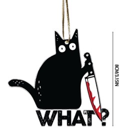 Christmas Metal Keyhchains,Funny and Cute Black Cat Metal Keychains,Whimsical bag charms that add a touch of humor and style to your keys or purse, suitable for both men and women