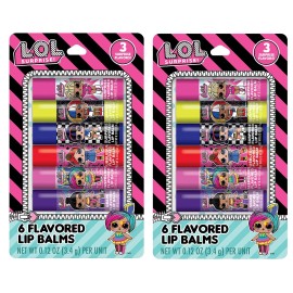 LOL SURPRISE 12 STICK LIP BALM LOL SURPRISE FLAVOURED LIP BALM 3.4G - NEW & SEALED