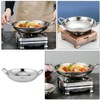 Kichvoe Stainless Steel Bottom Wok Pan Cooking Pot with Double