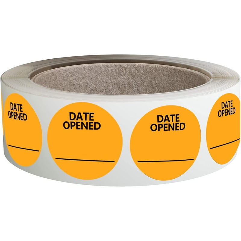 Date Opened Stickers 1.25 Inch Medication Instruction Labels 1000 Pcs