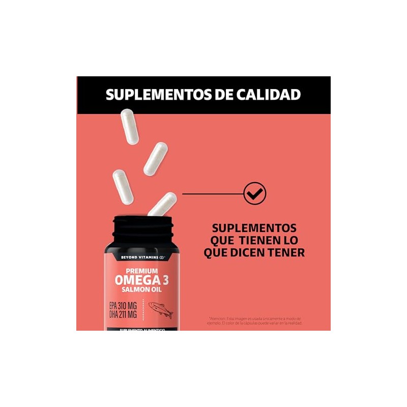 Beyond Vitamins Omega Salmon Oil Aceite Pescado Ultra Concentrado Ácido