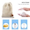 5PCS Soap Exfoliating Bags Ramie Foaming Net Soap Saver Bag