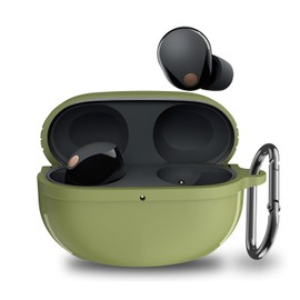 YQGFashbf - Funda para Sony WF-1000XM5 WF 1000XM5 2023, funda protectora de TPU a prueba de golpes, diseñada para Sony WF1000XM5 para auriculares inalámbricos Sony XM5 con llavero y cordón (verde)