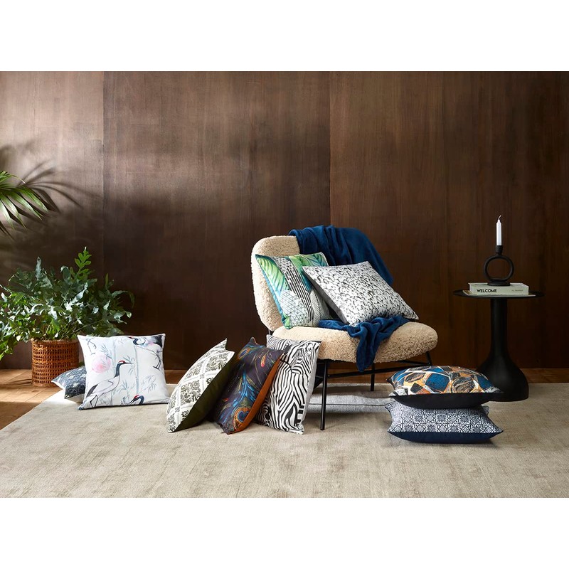 2 x Decorative Printed 100% Cotton Satin Pillow Cases