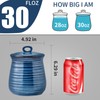 HASENSE Ceramic Food Storage Jar, Coffee Canister with Lid, Cookie