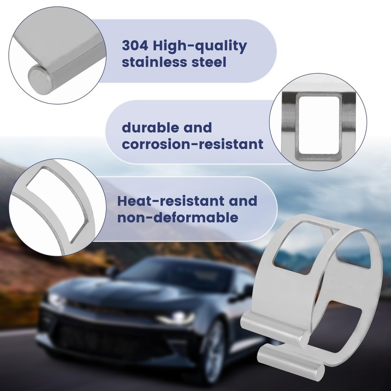 Upgraded Heavy-Duty Exhaust Tacking Band Set (5PCS) - 304 Stainless