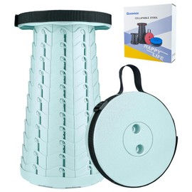 Boreeman Upgraded Folding Stool Lightweight Yet More Sturdy with Load Capacity 400lbs Portable Collapsible Stool for Camping Fishing Hiking BBQ (Ice Cream)