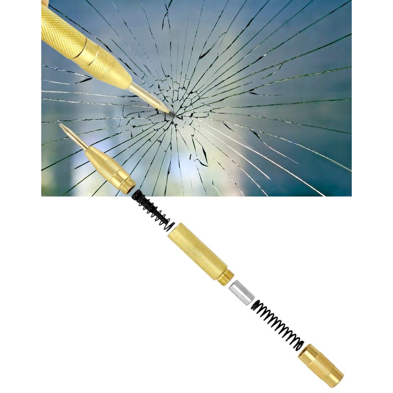 QWORK® 5-Piece Step Drill Taper Drill Bit Titanium Coated HSS
