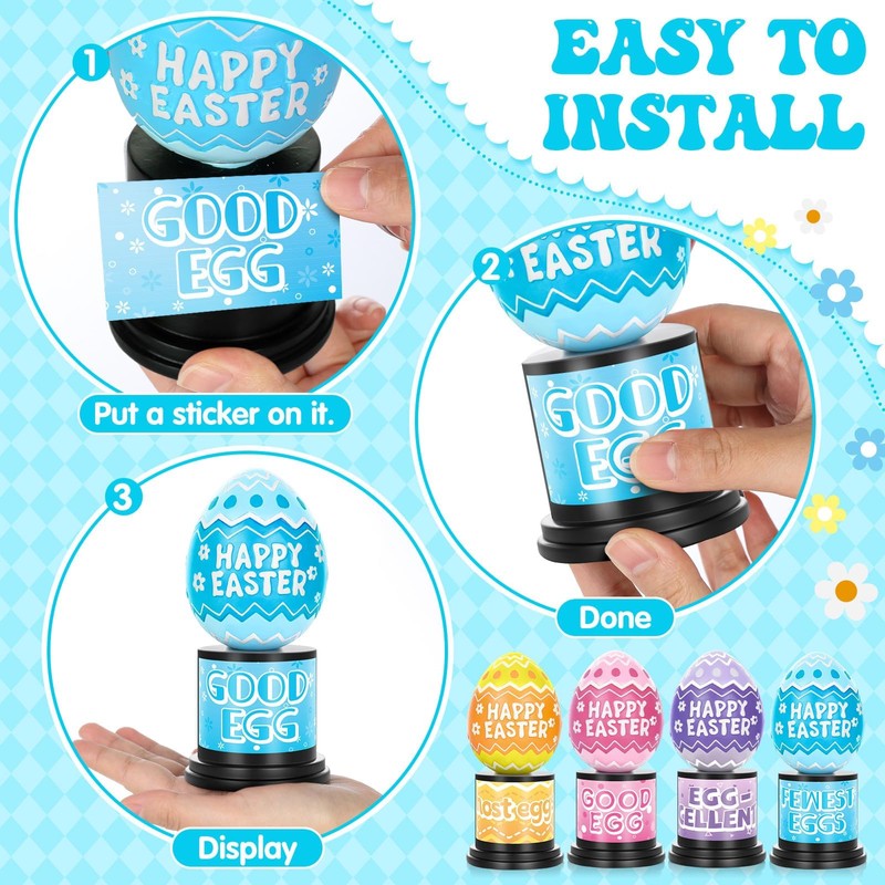 Easter Egg Hunt Prizes 5.5 Inch Easter Trophy for Easter