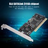 PCI 16X to 4-port SATA Riser Card 5Gbps Sil3114 Master