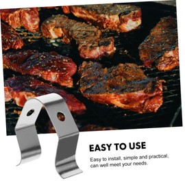 CAXUSD 4pcs Thermometer Clip for Pot Edge Temperature Probe Holder for Cooking BBQ and Candy Making Easy Attach and Secure Fixation