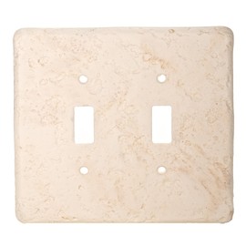 Stonique® Stone Switchplate - Double Switch (Cameo)