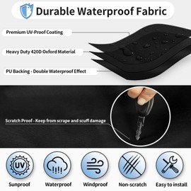 OutdoorLines Outdoor Waterproof RV Tire Covers Dual Axle Cover - 2 Packs RV Wheel Covers Fit 30"-33" Diameter Double Wheels, Anti-UV Black Tire Covers for Trailers Camper Trucks Cars Jeeps Vans