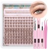 Brown Lash CLusters Kit with Bottom Lash Clusters Wispy Brown