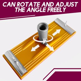 OAONY1 Pc No-flip Pole Aluminum Alloy Sander Head for Drywall with Quick Release Clips and Universal Coarse Thread Wall Ceiling Sander