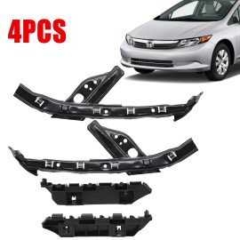 autodepartment For CIVIC Sedan 2012-2015 Headlight & Bumper Brackets Front 4PC Support Retainer
