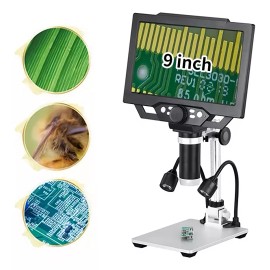Fnbrli Microscopio Electrónico Académico Con Pantalla Lcd Hd 1600x