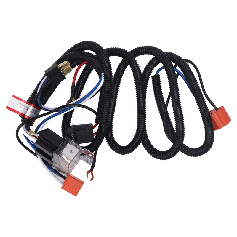 H4 Headlight Relay Harness Plug and Play H6054 7x6 LED