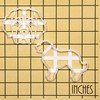 Set of 2 Leonberger Cookie Cutters (Design: Face and Silhouette),