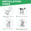 Dyforce 17.5 Inch Folding Step Stool 400lbs Capacity Sturdy Plastic
