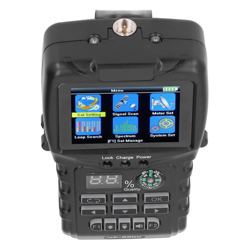 Satellite Finder Meter Digital Signal Measuring Detector 950‑2150MHz 2.4in HD