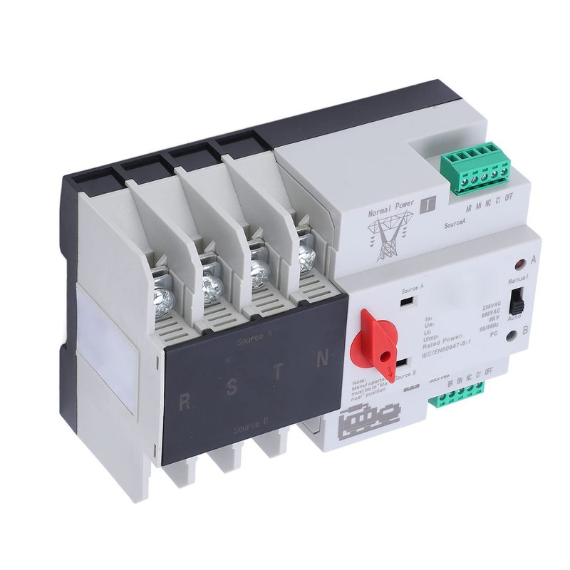 4P Dual Power Automatic Transfer Switch Uninterruptible Transfer Switch AC230V