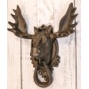 Ebros Rustic Western Forest Horned Bull Moose Head Cast Iron