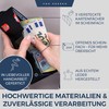 VON HEESEN Credit Card Holder Credit Card Holder, Black Saffiano,