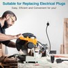 NEMA 5-15P Electrical Replacement Plugs，125V 15A 2-Pole 3-Wire Grounding Replacement