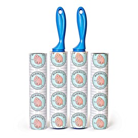 Mammoth Lint Roller-Extra Large Lint Roller, 2 Rollers and 2 Refills, 90 Sheets per Roll, Perfect for Pets (360 Extra Long Sheets Total)