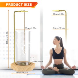 2 Pack Incense Holder, Incense Burner, Insence-Stick Holder Mess-Free Incense Burner Holder, Ideal for Meditation, Yoga, Relaxation, and Home Decor - Anti-Ash Flying (Hexagonal Wood Color)