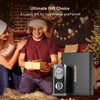 All-in-One Triple Torch Lighter, Built-in V Cutter, Holder, Adjustable Windproof