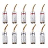MECCANIXITY 10 Pcs Flex Pin Banana Plugs, 8.5mm (5/16") Banana