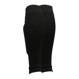 TCK Soccer Shin Guard Sleeves Football Leg Sleeves Youth Mens (Black, Large)