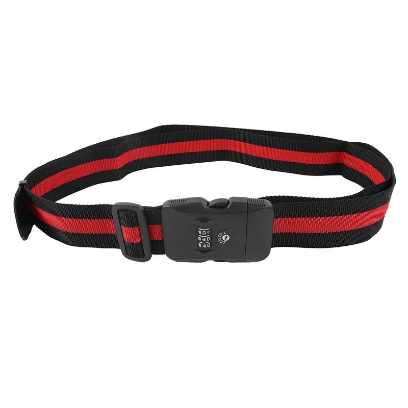 Luggage Strap Cross, Suitcase Belt TSA Combination Luggage Straps with