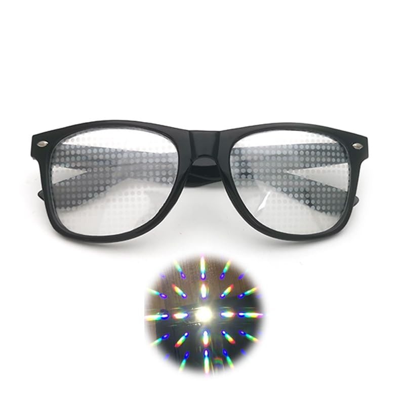 [KYO] Kaleidoscope Glasses, 3D Diffraction Glasses, Watching Light Changing, Valentine's