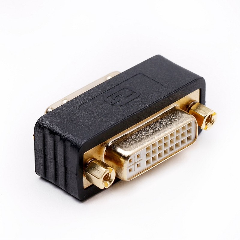 Arnorin DVI-D Male to DVI-I Female Port Saver Adapter Compact