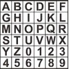 36 Pcs Painting Stencil Template Kit - Uppercase Letters and