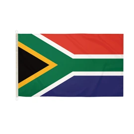 DuraFlag South Africa New 5ft x 3ft with Clips/Hooks - Premium Quality 5x3 South African Flags