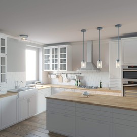 Hunter Fan Company 19163 Hartland Flush Mount Light, Indigo Blue