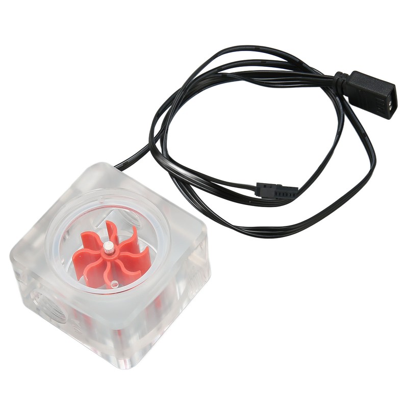 Water Cooling Flow Meter G1/4 Thread 8 Impeller 3 Way
