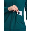 floralhue Scrub Jackets for Women, Zip Front Medical Jacket, Nurse