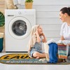 Machine Washable Bubbles Design Laundry Room Rug Non-Slip Rubberback 2x5