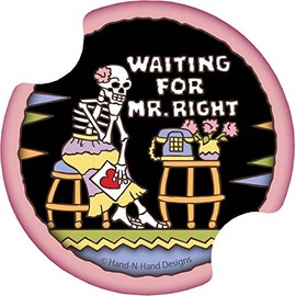 Thirstystone Mr Right Car Cup Holder Coaster, 2-Pack