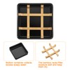 sourcing map Wooden Soap Holder, Detachable Self Draining Square Soap