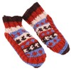 GURU SHOP Wool Slippers, Hand Knitted Hippie Hut Shoes 41-43,