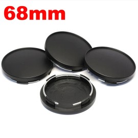 Unbranded 4x 68mm Car Wheel Hubs Center Hub Cap Black Wheel Rim Hub Cover Cap Universal US