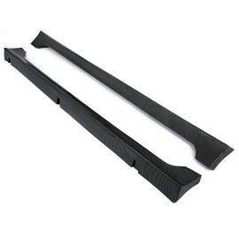 KUAFU Side Skirt Extension Spoiler Compatible with 2013-2017 Honda Accord 4DR Sedan Models Rocker Panel Diffuser Guard Spoiler Splitter Body Kit Plastic Carbon Fiber Style