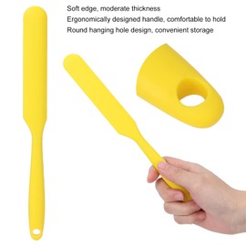 Espátula de Cera, Aplicador de Cera, Espátula de Cera, Aplicador de Cera para Derretir el Vello, Raspador de Frijol de Cera, Espátula de Silicona Multifuncional para el Cuerpo del Salón(Amarillo)