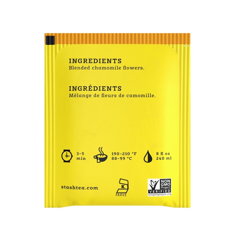 Stash Tea Chamomile Herbal Tea, 100 Count (packaging may vary)